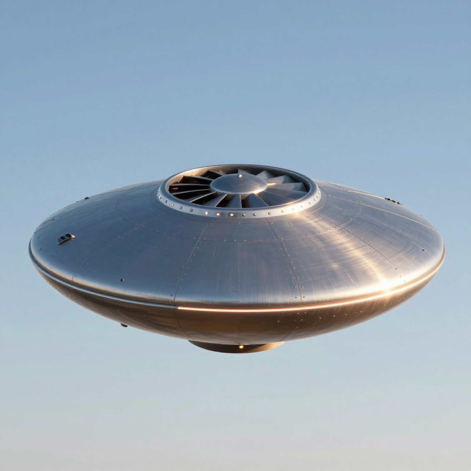 PD-1 against open sky — underside ring at power.